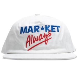 Market Low Prices 5 Panel SnapBack Hat White